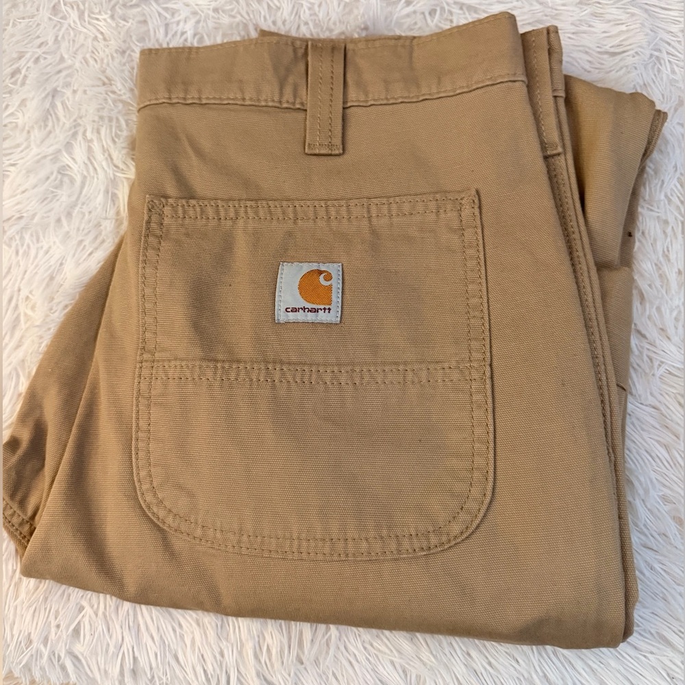 Carhartt Utility Khaki Straight Fit Pants 34x34 NWT